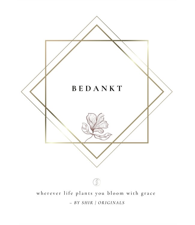 By Shir Wenskaart Bedankt