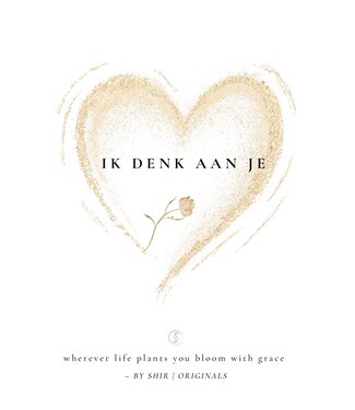 By Shir Greeting card I think of you