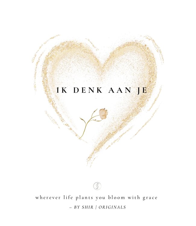 By Shir Greeting card I think of you