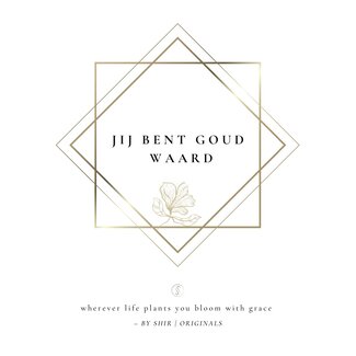 By Shir Grußkarte Du bist gold wert