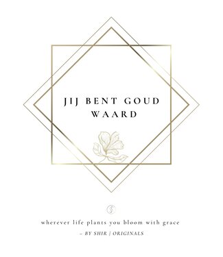 By Shir Greeting card You are worth your weight in gold