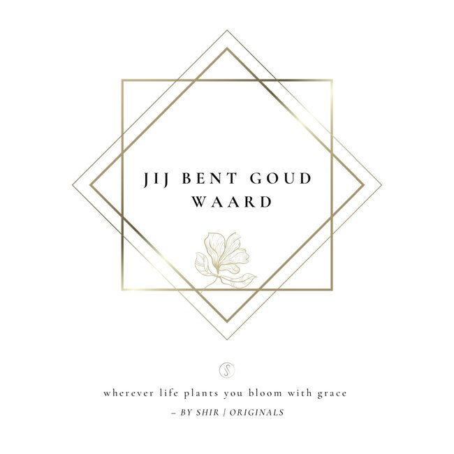By Shir Greeting card You are worth your weight in gold