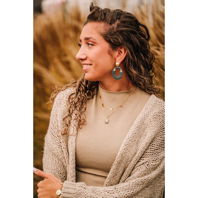 By Shir Oorbellen Luxe Yves Groen