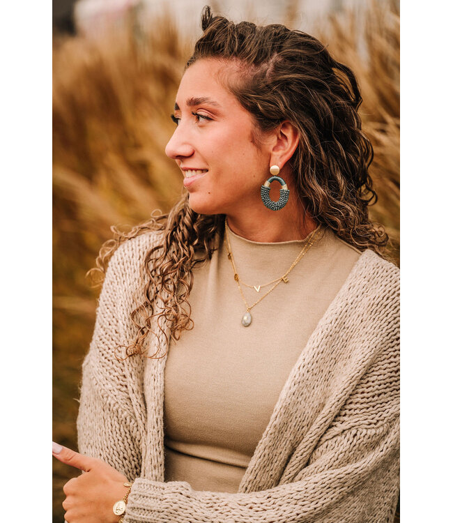 By Shir Oorbellen Luxe Yves Groen