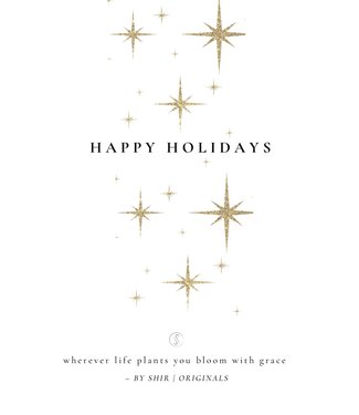 By Shir Greeting Card Happy Holidays