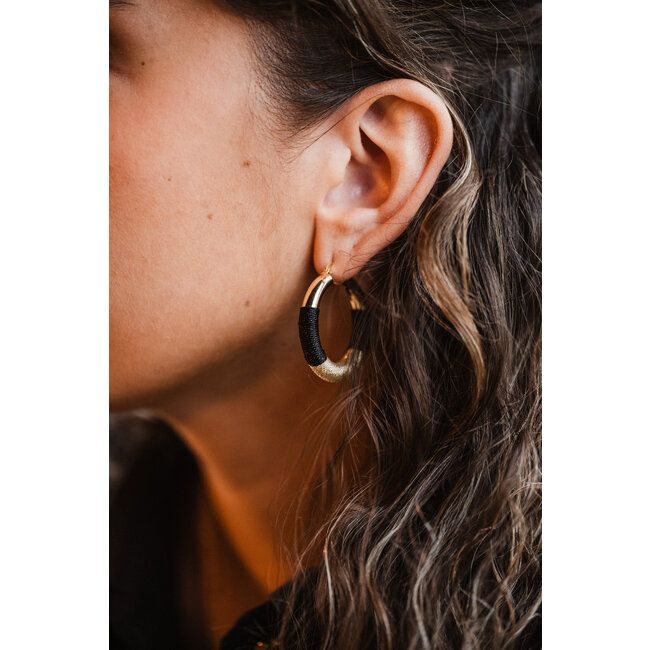 By Shir Oorbellen luxe Nya zwart