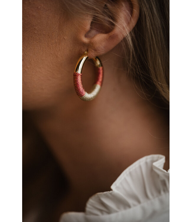 By Shir Luxury earrings Nya coral