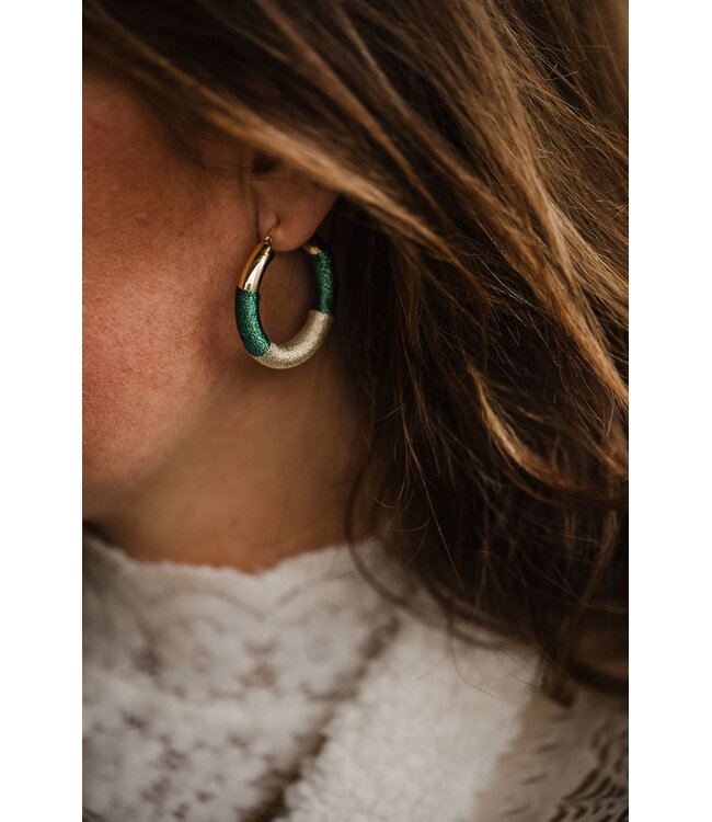 By Shir Luxury Nya green earrings