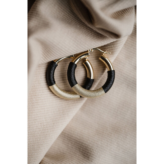 By Shir Oorbellen luxe Nya zwart