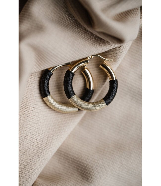 By Shir Oorbellen luxe Nya zwart