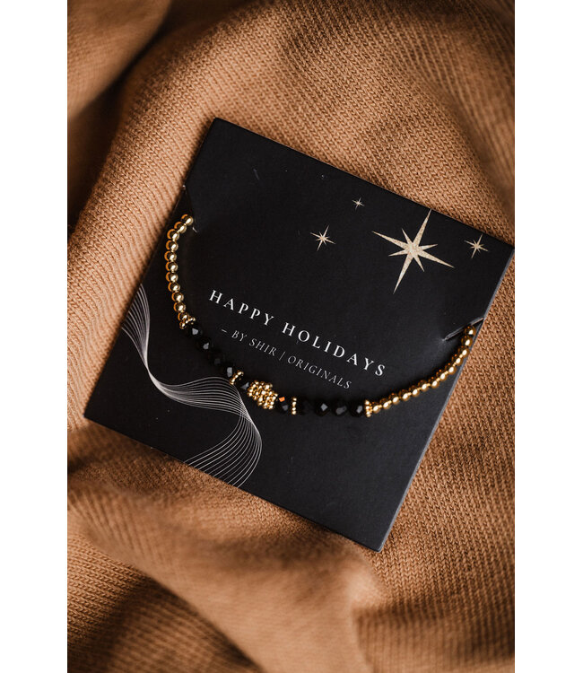 By Shir Bracelet beads bohemian black