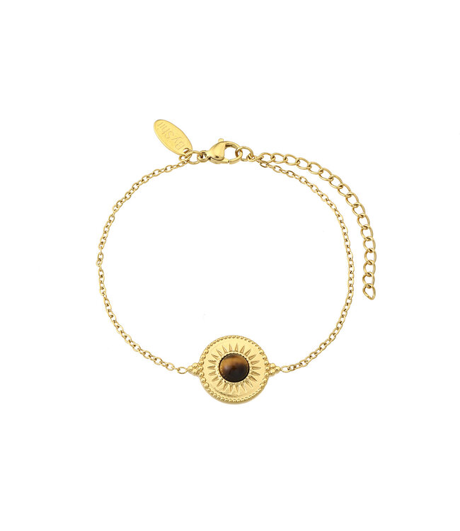 By Shir Stainless steel bracelet isla tiger eye