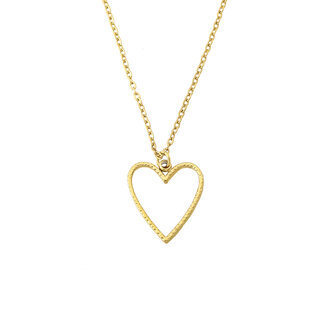 By Shir Ketting open heart goud