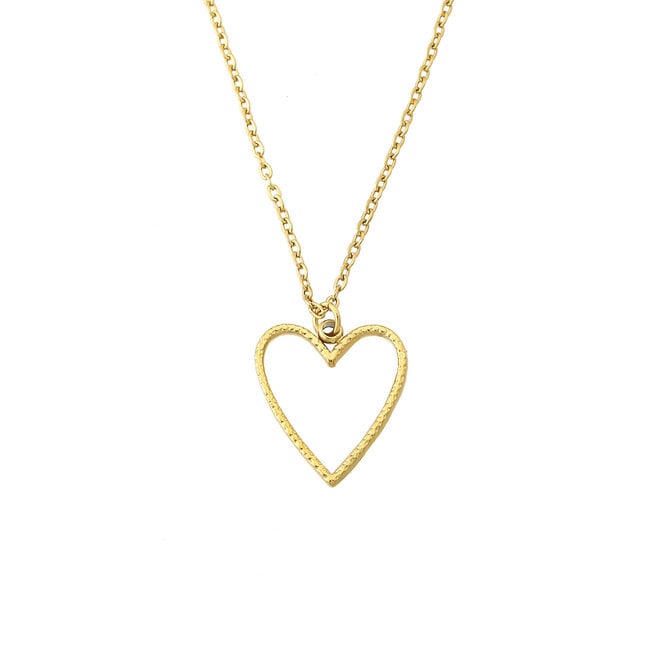 By Shir Ketting open heart goud