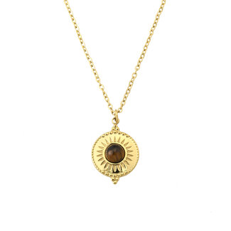 By Shir Ketting isla tijgeroog goud