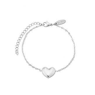 By Shir Armband edelstaal Evy zilver