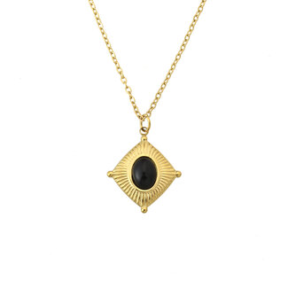 By Shir Ketting Noé zwart agaat