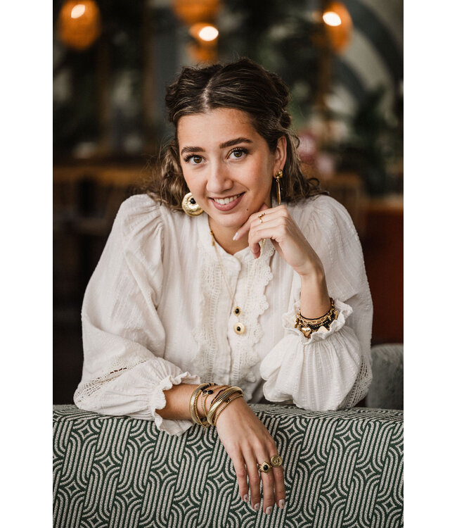 By Shir ketting Liz zwart agaat