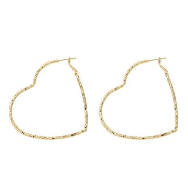 By Shir Oorbellen luxe Hearty L