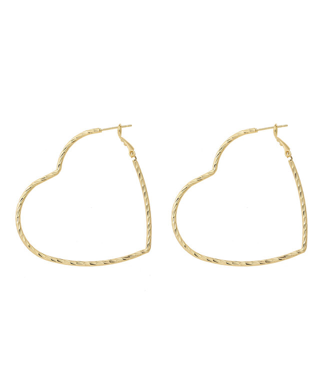 By Shir Oorbellen luxe Hearty L