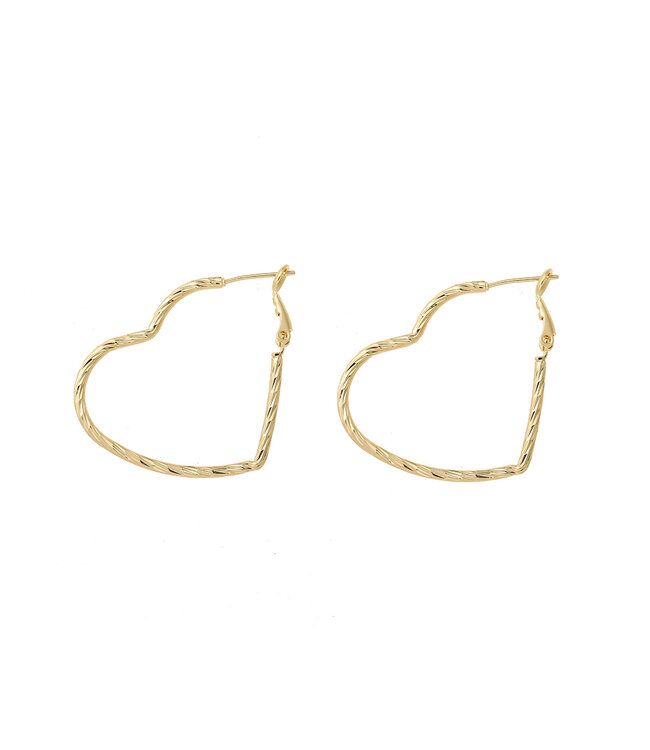 By Shir Oorbellen luxe Hearty S