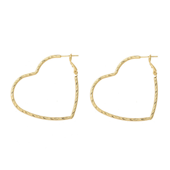 By Shir Oorbellen luxe Hearty M