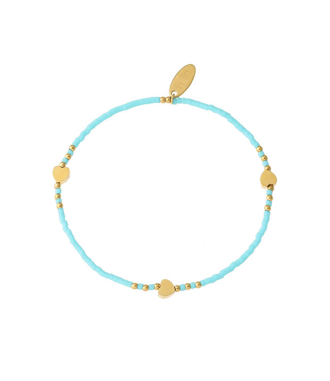 By Shir Bracelet beads turquoise hearts
