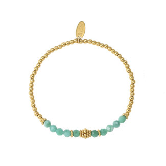By Shir Armband kraaltjes Bohemian Turkoois