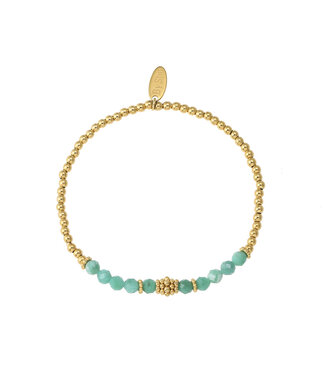 By Shir Armband kraaltjes Bohemian Turkoois