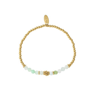 By Shir Armband Perlen Bohemian Jadeit