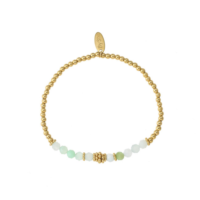 By Shir Armband kraaltjes bohemian Jadeiet