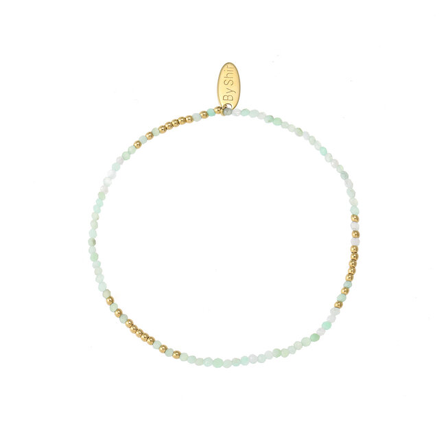 By Shir Armband Perlenmix Jadeit