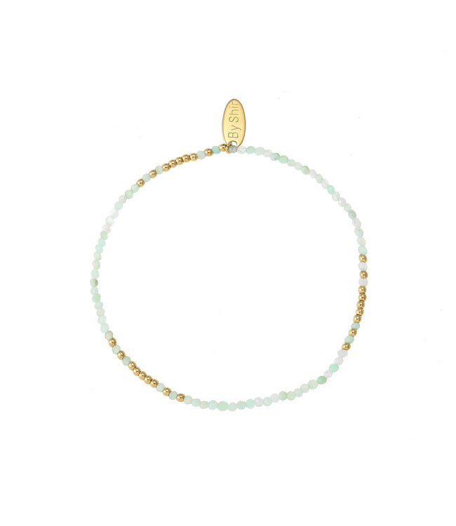 By Shir Bracelet bead mix Jadeite