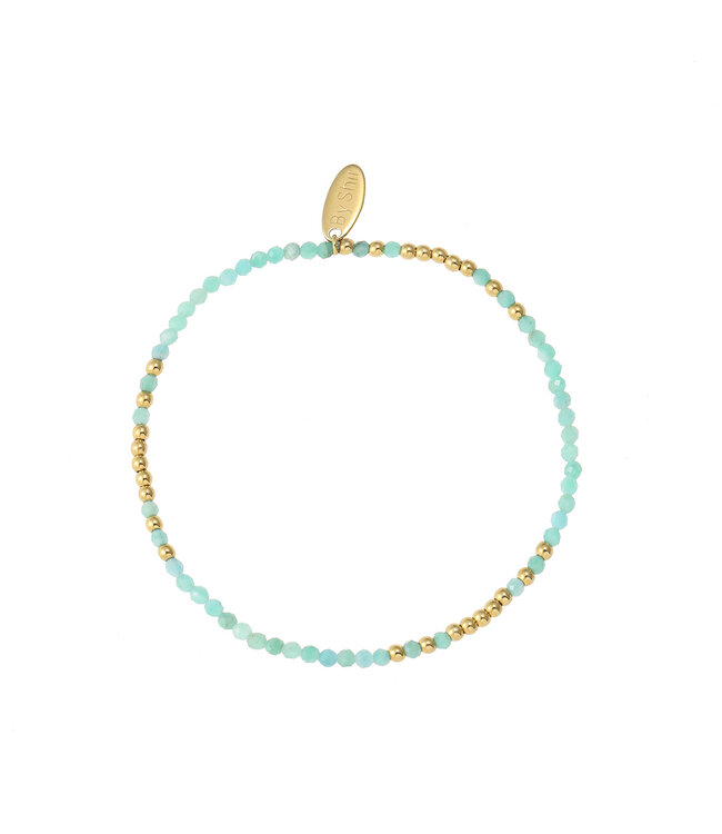 By Shir Bracelet bead mix Amazonite