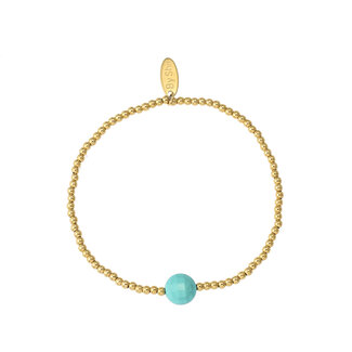 By Shir Armband kraaltjes edelsteen Turkoois