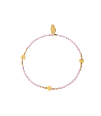 By Shir Bracelet beads Lilac hearts