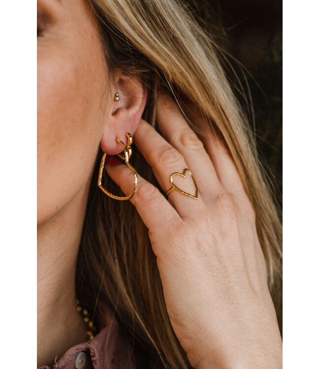 By Shir Luxury Hearty S Earrings