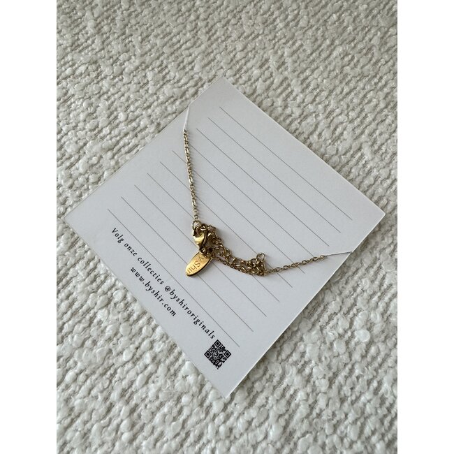 By Shir Armband edelstaal op kaartje Trots op jou