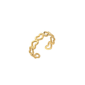 By Shir Ring luxe infinity love goud