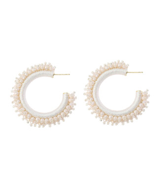 By Shir Luxury sparkle mother-of-pearl earrings