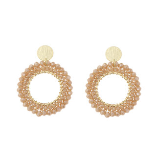 By Shir Oorbellen luxe sunshine peach