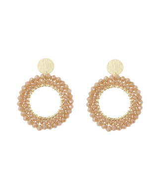 By Shir Luxury Sunshine Peach Earrings