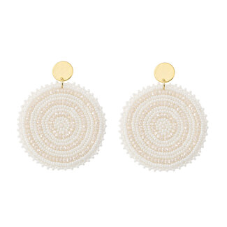 By Shir Oorbellen luxe Glowy parelmoer