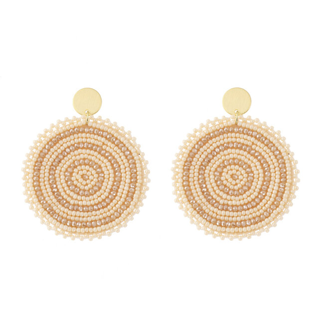 By Shir Oorbellen luxe glowy champagne