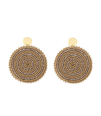 By Shir Luxury glowy bronze earrings