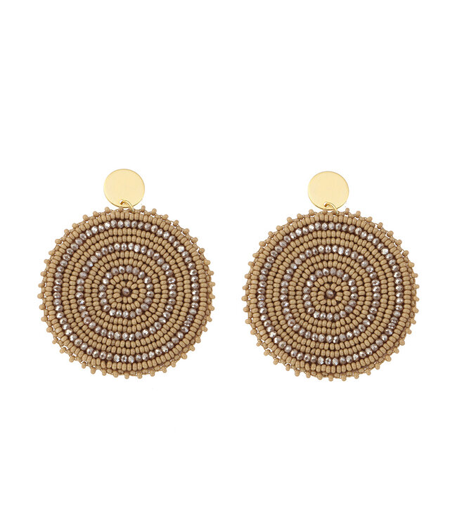 By Shir Luxury glowy bronze earrings