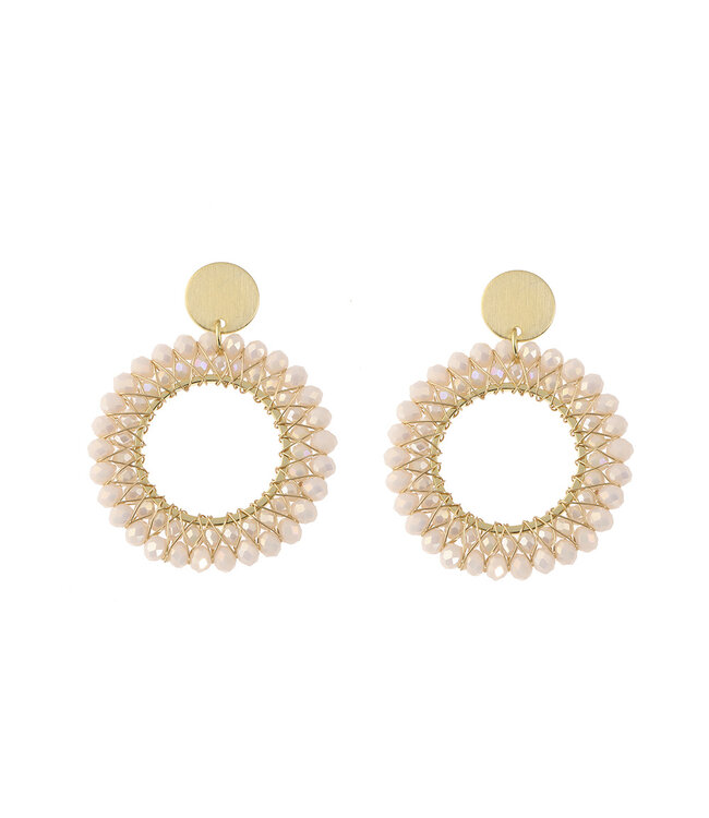 By Shir Luxury Sunshine Pink Earrings