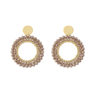 By Shir Oorbellen luxe sunshine champagne