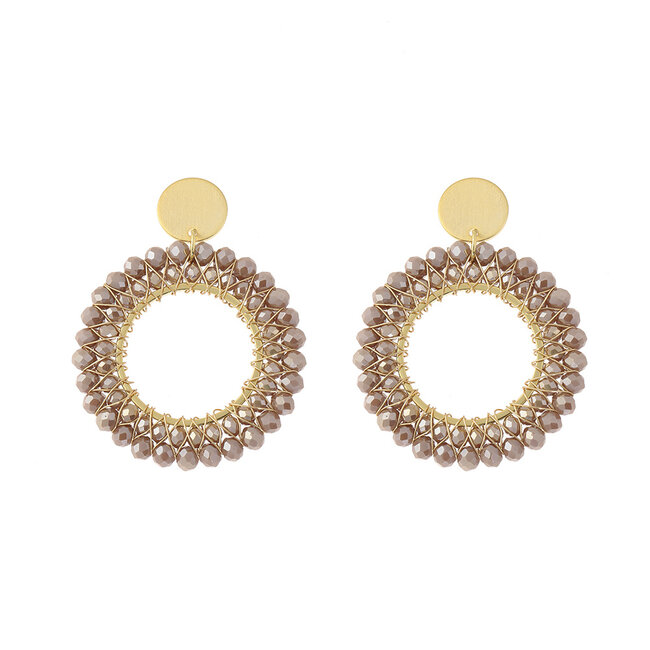 By Shir Oorbellen luxe sunshine champagne
