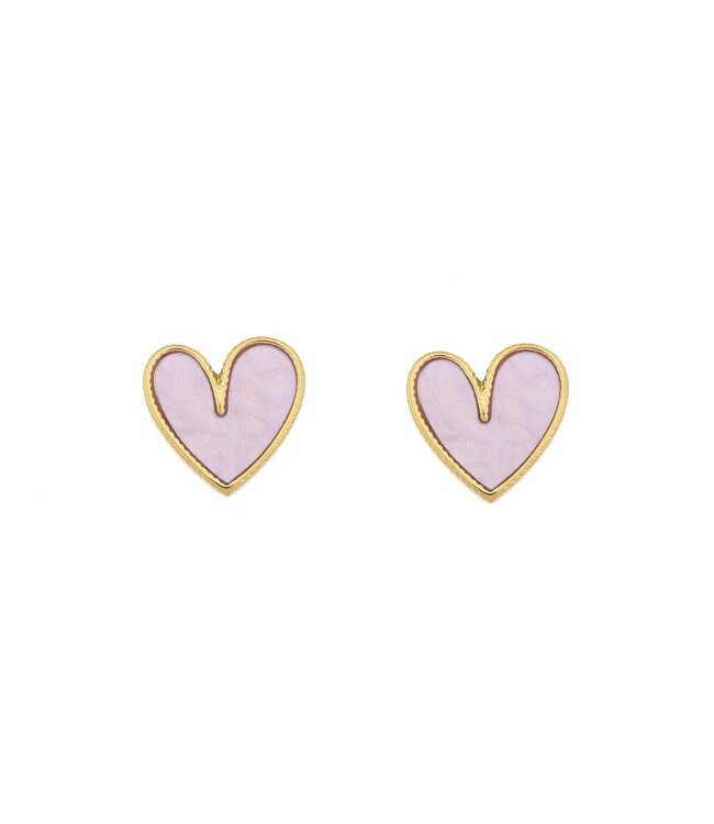 By Shir Earrings Luxury sweet love lilac